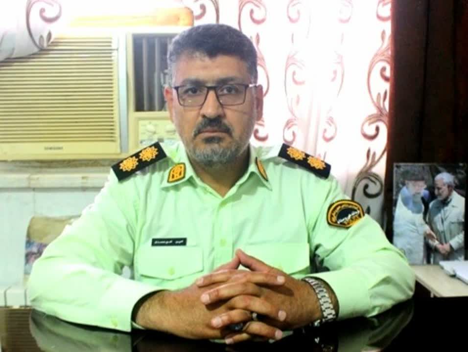 سرهنگ امین امیرمحمدی سرپرست ستاد نیروی انتظامی شهرستان جیرفت